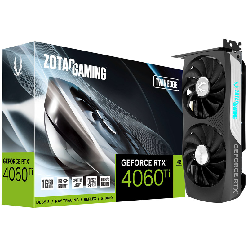 Zotac - Zotac GeForce RTX 4060 Ti Twin Edge 16GB Graphics Card