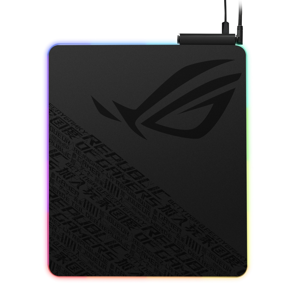Asus - ASUS ROG Balteus Qi RGB Qi Wireless Charging Gaming Surface (90MP0120-B0UA00)