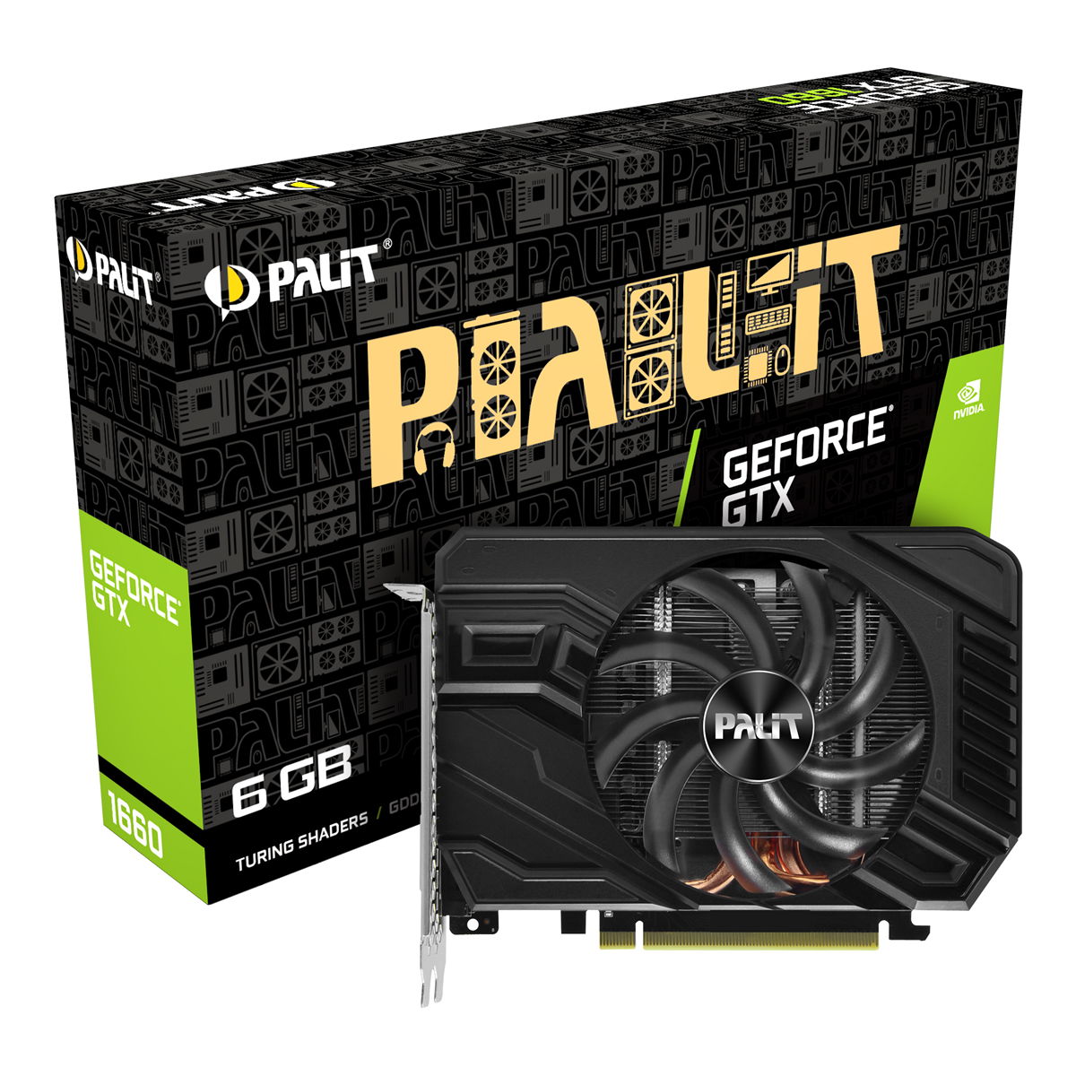 Palit - Palit GeForce GTX 1660 StormX 6144MB GDDR5 PCI-Express Graphics Card