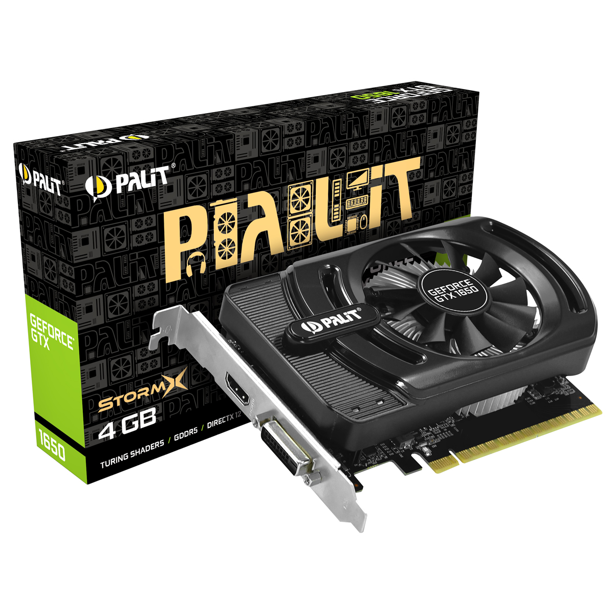 Palit - Palit GeForce GTX 1650 StormX 4096MB GDDR5 PCI-Express Graphics Card