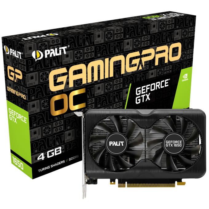 Palit GeForce GTX 1650 Gaming Pro OC 4096MB GDDR6 Graphics Card | OcUK