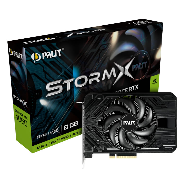 Palit GeForce RTX 4060 StormX 8GB GDDR6 PCI-Express Graphics Card