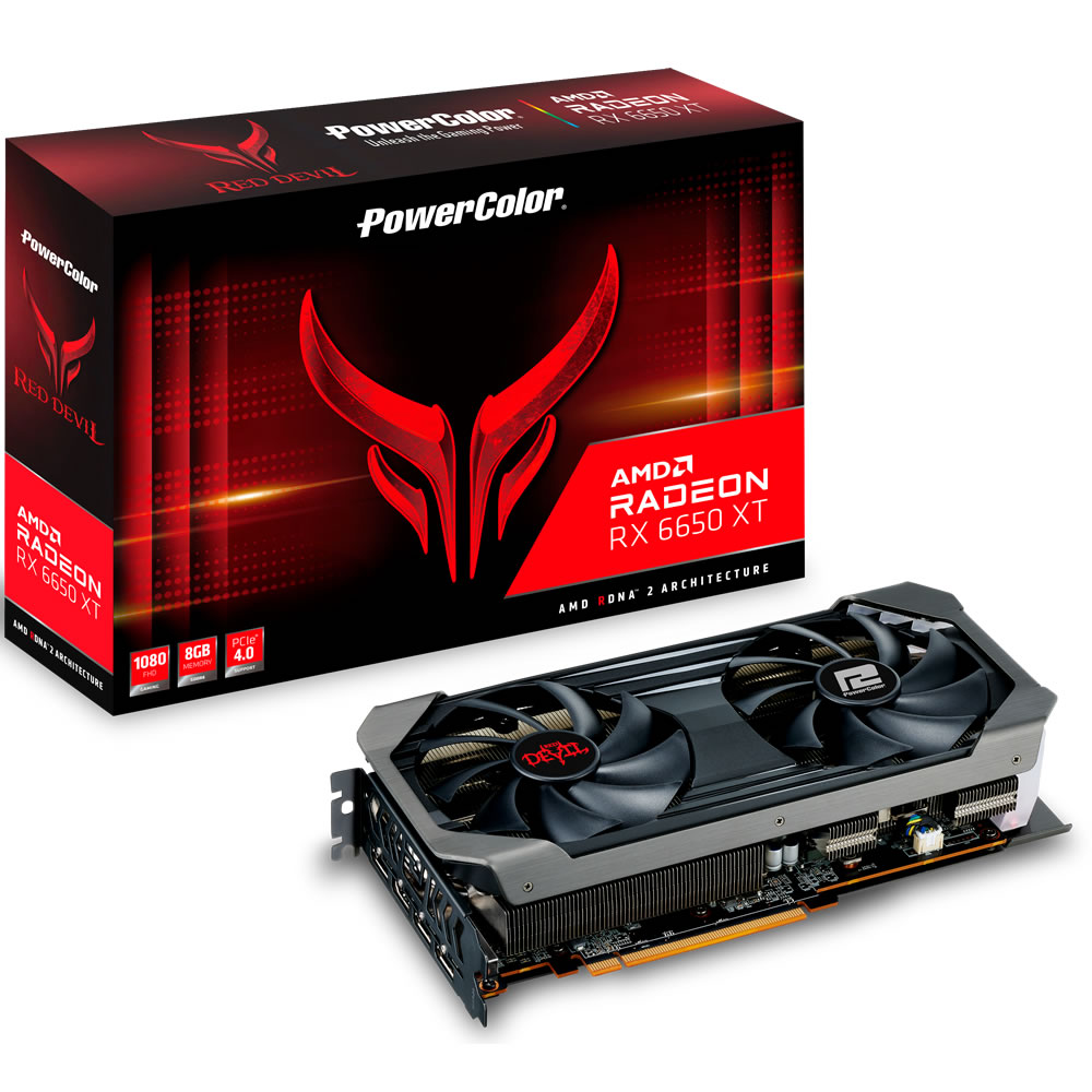 PowerColor Radeon RX 6650 XT Red Devil 8GB GDDR6 PCI-Express Graphics Card