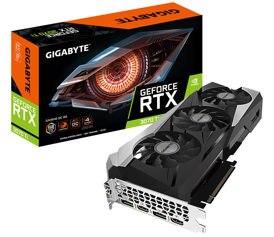 Gigabyte - Gigabyte GeForce RTX 3070 Ti Gaming OC 8GB GDDR6X PCI-Express Graphics Card
