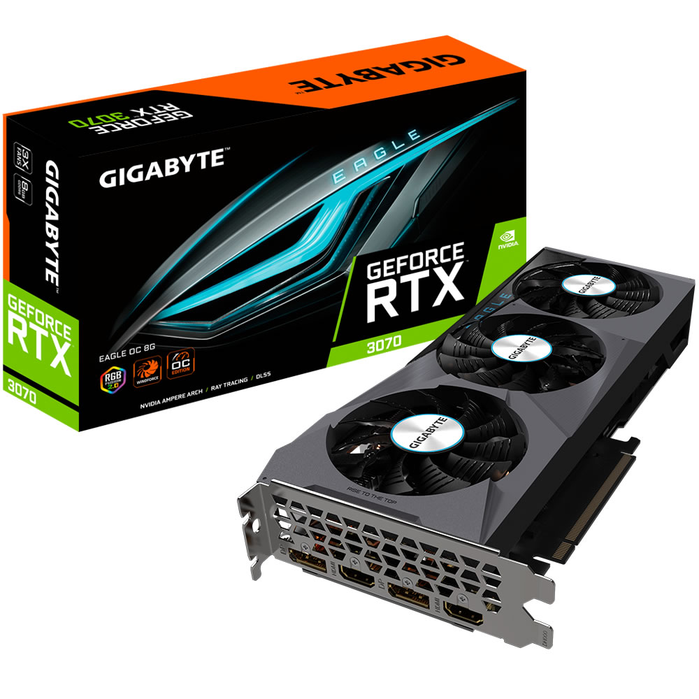 B Grade Gigabyte GeForce RTX 3070 Eagle OC V2 LHR 8GB GDDR6 PCI-Express Graphics Card