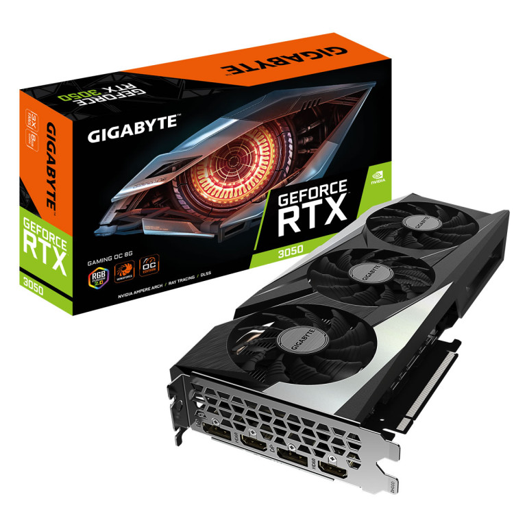 Gigabyte GeForce RTX 3050 Gaming OC LHR 8192MB GDDR6 PCI-Express Graphics Card