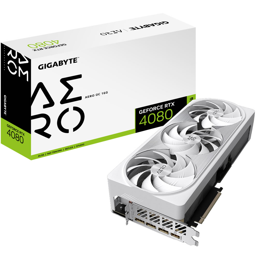 Gigabyte GeForce RTX 4080 Aero OC 16GB GDDR6X PCI-Express Graphics Card