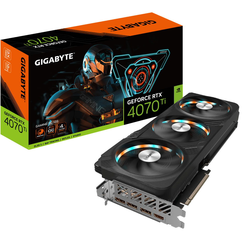 Gigabyte - Gigabyte GeForce RTX 4070Ti Gaming OC 12GB GDDR6X PCI-Express Graphics Card