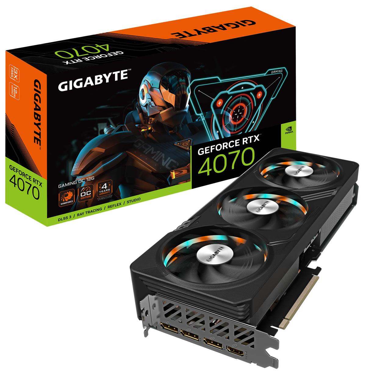 Gigabyte - Gigabyte GeForce RTX 4070 Gaming OC 12GB GDDR6X PCI-Express Graphics Card