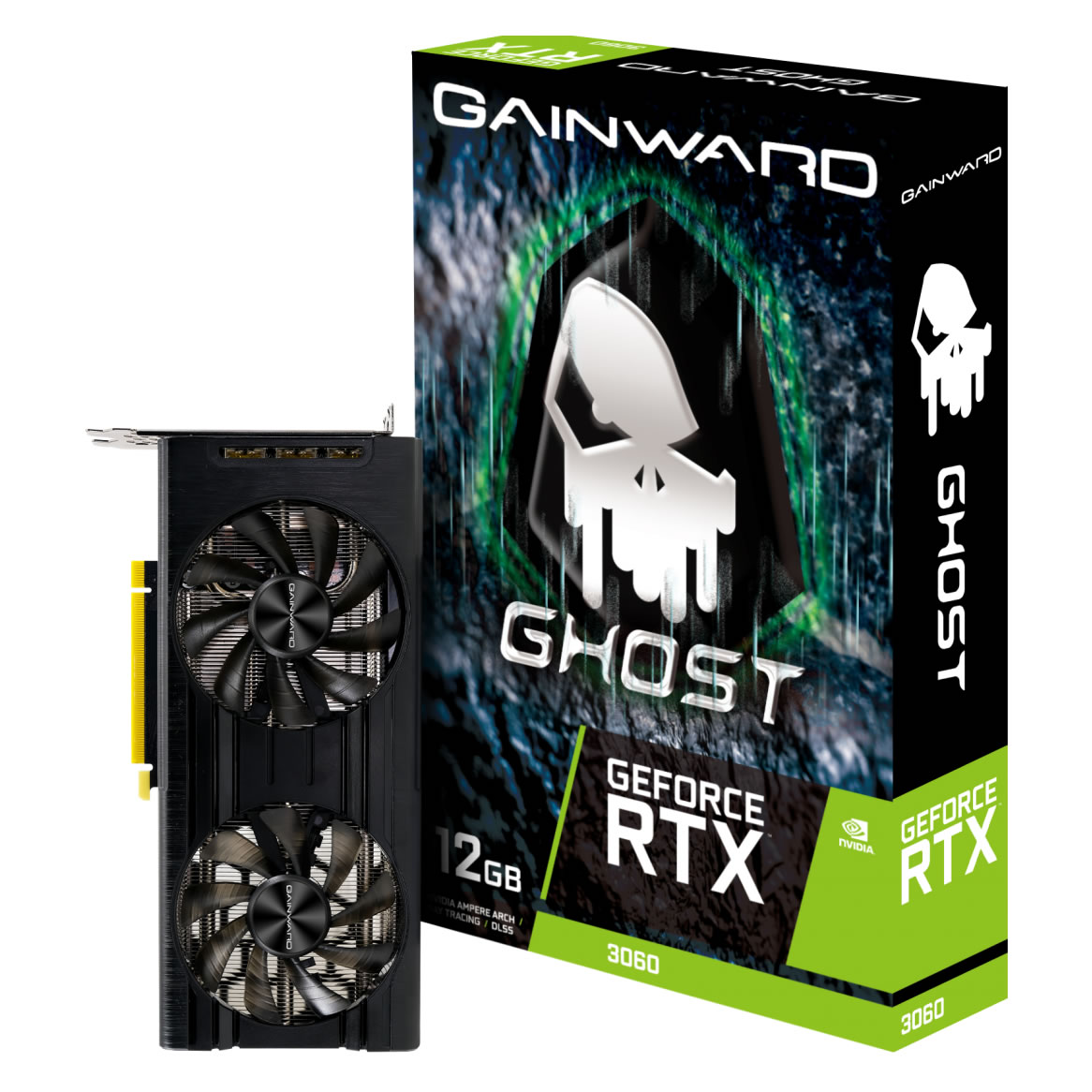 Gainward GeForce RTX 3060 Ghost LHR 12GB GDDR6 PCI-Express Graphics Card