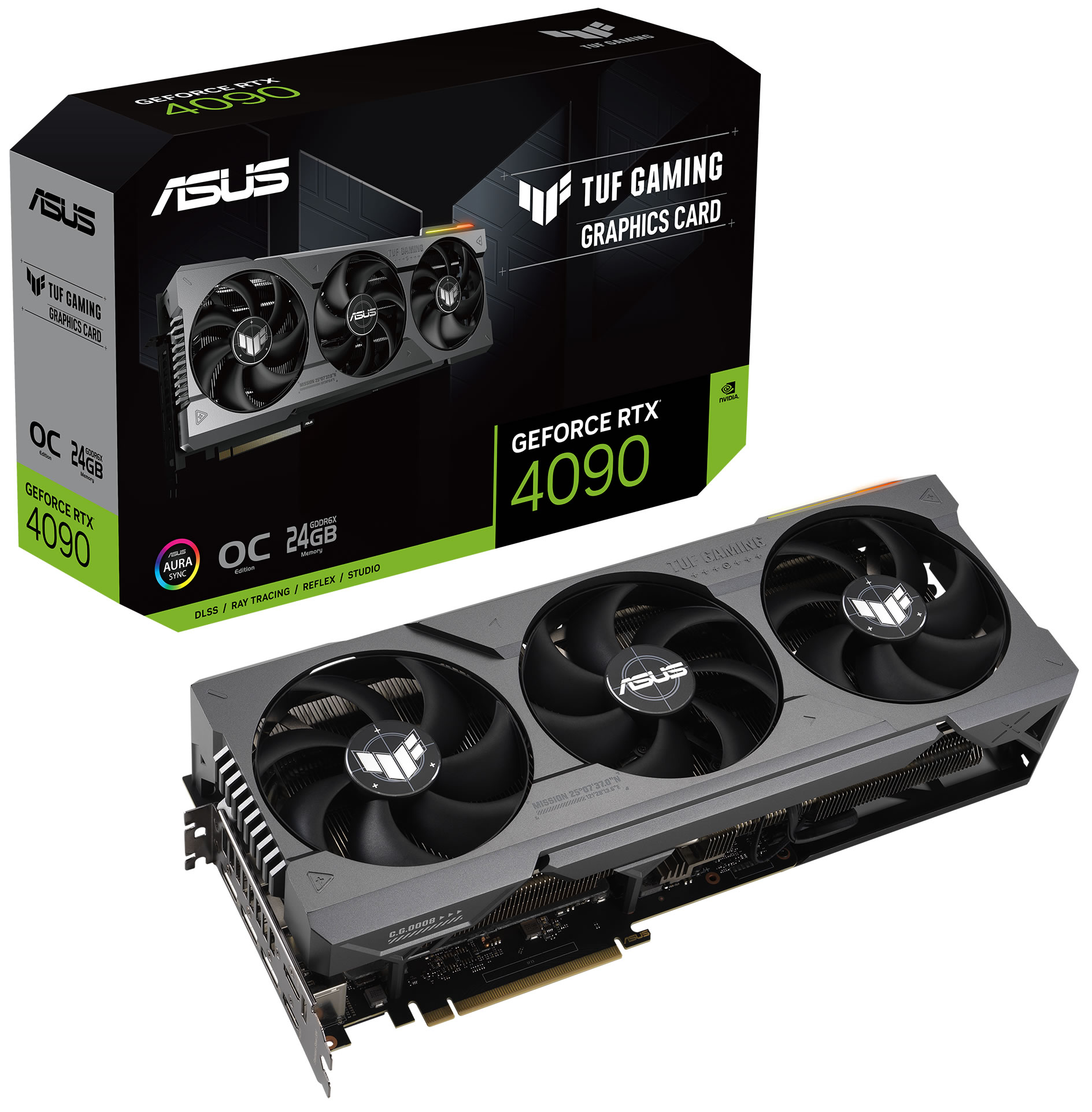 Asus - Asus GeForce RTX 4090 TUF OC 24GB GDDR6X PCI-Express Graphics Card