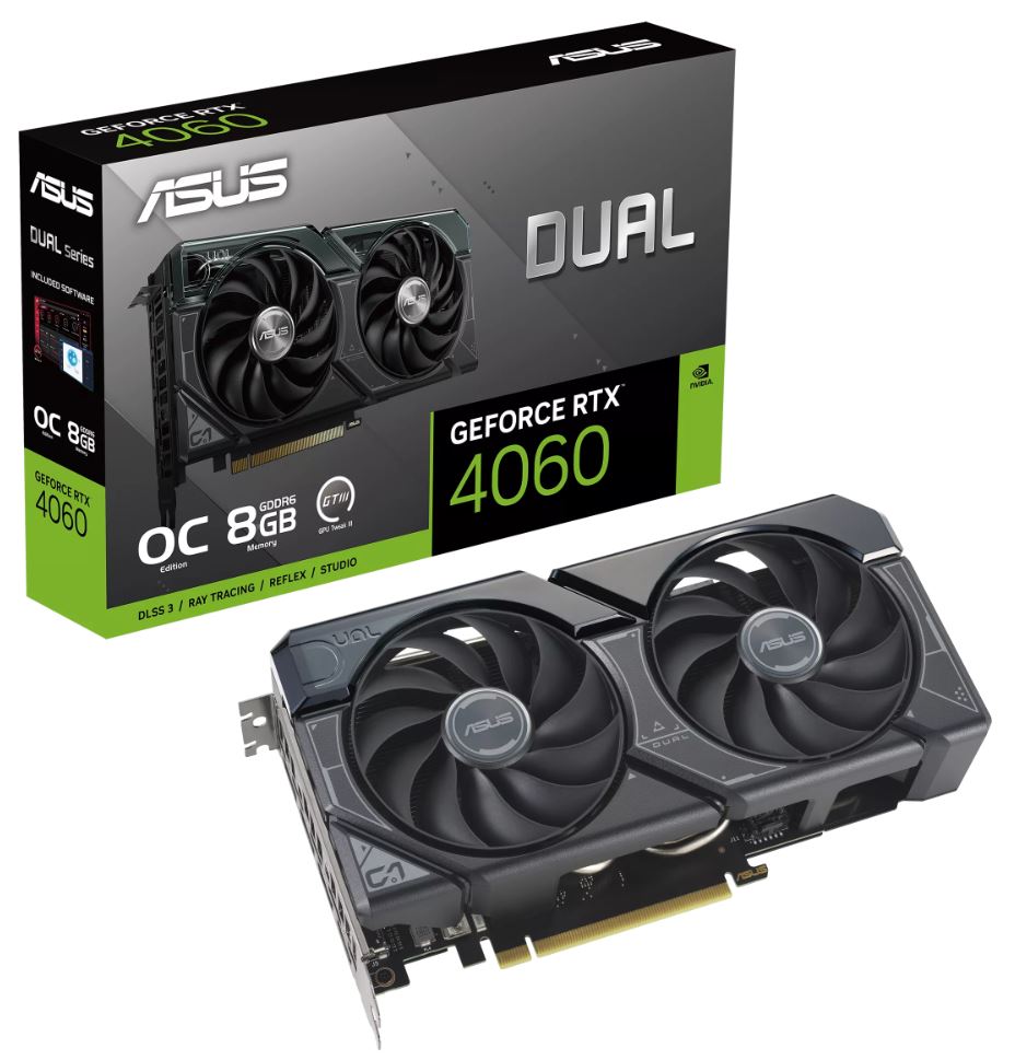 Asus - Asus GeForce RTX 4060 Dual OC 8GB GDDR6 PCI-Express Graphics Card