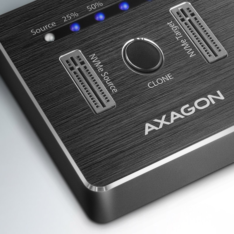 AXAGON - AXAGON ADSA-M2C NVMe CLONE DUAL SSD Dock Station