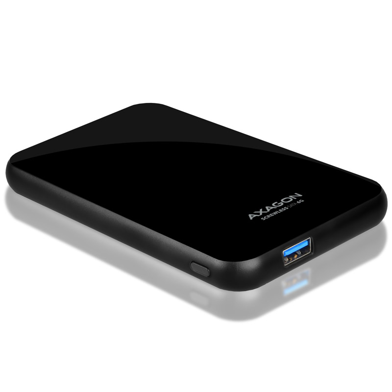 AXAGON EE25-S6B 2.5" Case, USB3.0 /SATA 6G, Plastic Portable Enclosure - Black
