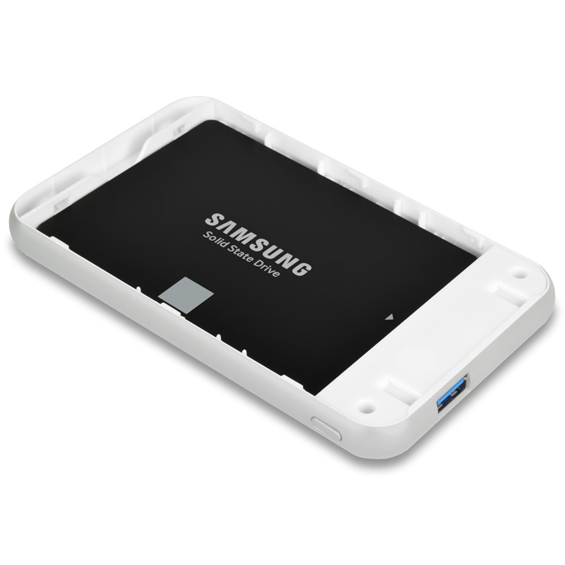 AXAGON - AXAGON EE25-S6 USB3.0 / SATA 6G Plastic 2.5" Enclosure - White