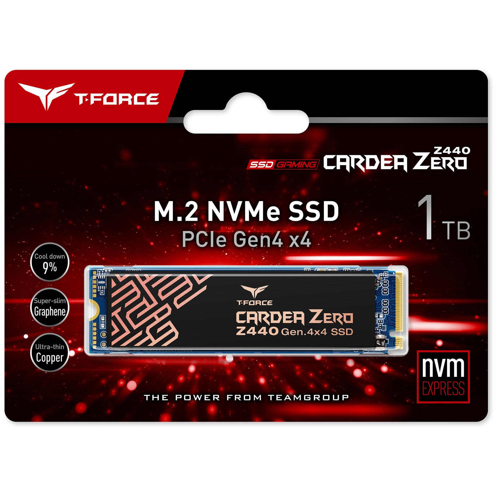 TeamGroup T-Force Cardea Zero Z440 1TB NVMe PCIe Gen4 M.2 Solid State Drive