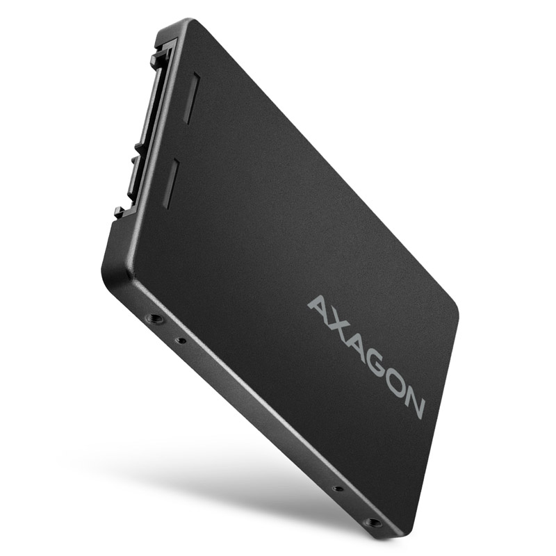 AXAGON RSS-M2B  M.2 SATA SSDs up to 2280 Aluminium External Enclosure - Black