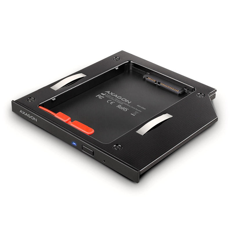 AXAGON RSS-CD09 2.5" SSD/HDD 9.5mm Optical Drive Adapter