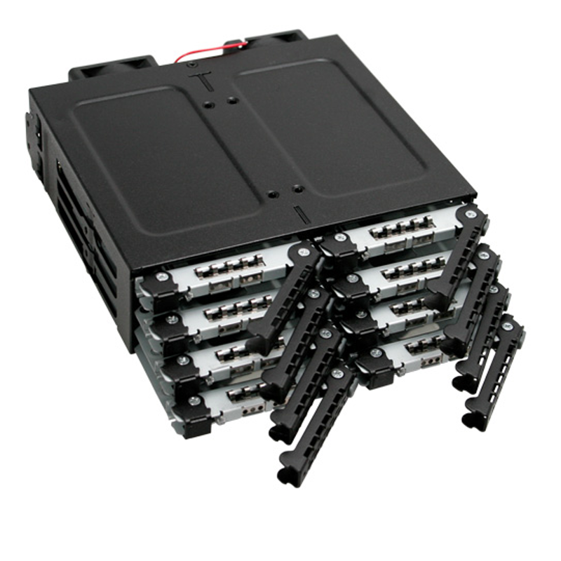 Icy Dock - Icy Dock ToughArmor 8x2.5" SATA HDD Hot Swap Mobile Rack
