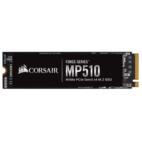 CORSAIR - Corsair Force MP510 series 960GB NVMe PCIe M.2 Solid State Drive (CSSD-F960GBMP510B)