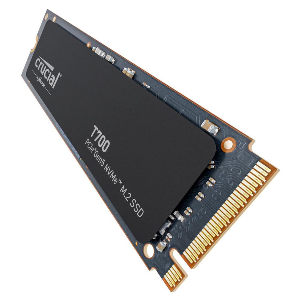 Crucial - Crucial T700 1TB NVMe PCIe Gen5 M.2 Solid State Drive (CT1000T700SSD3)