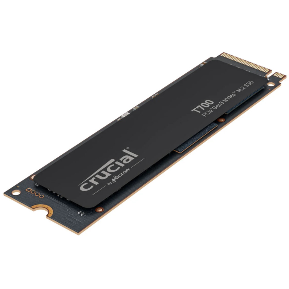 Crucial - Crucial T700 2TB NVMe PCIe Gen5 M.2 Solid State Drive (CT2000T700SSD3)