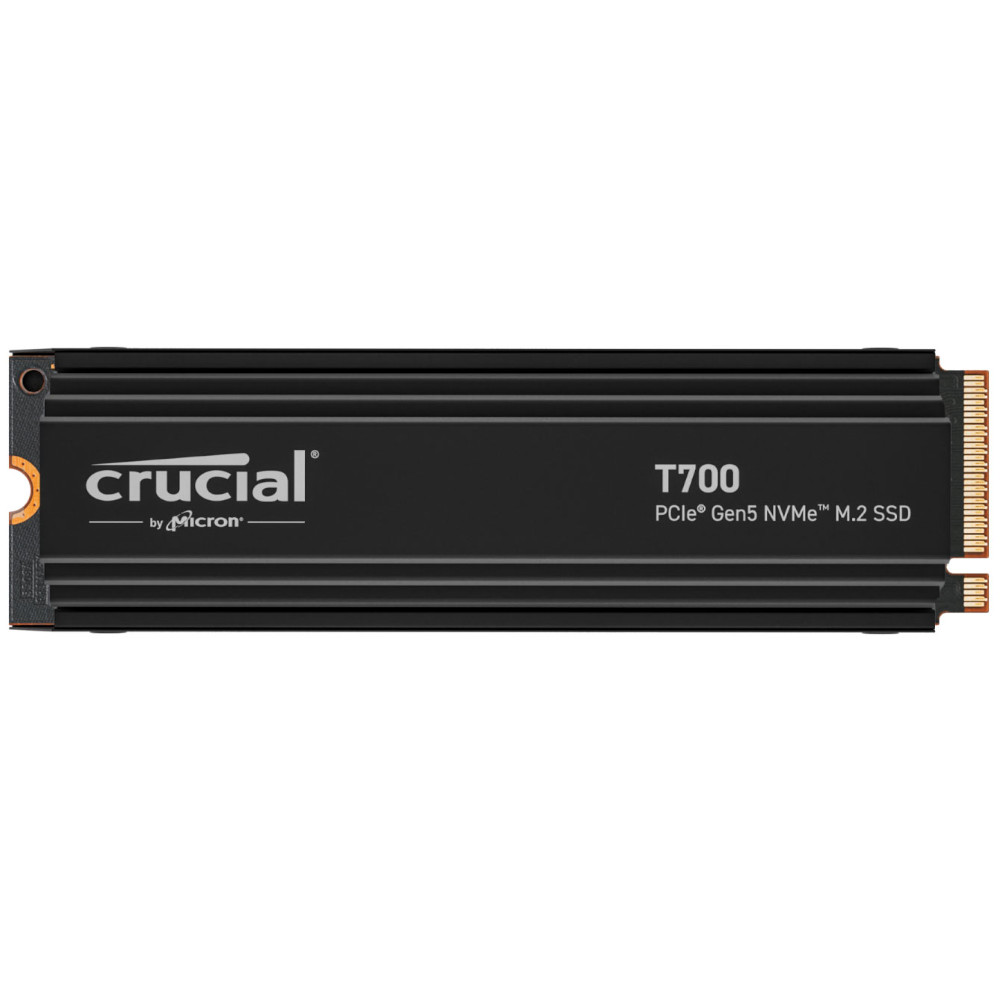 Crucial T700 1TB NVMe PCIe Gen5 M.2 Solid State Drive with Heatsink (CT1000T700SSD5)