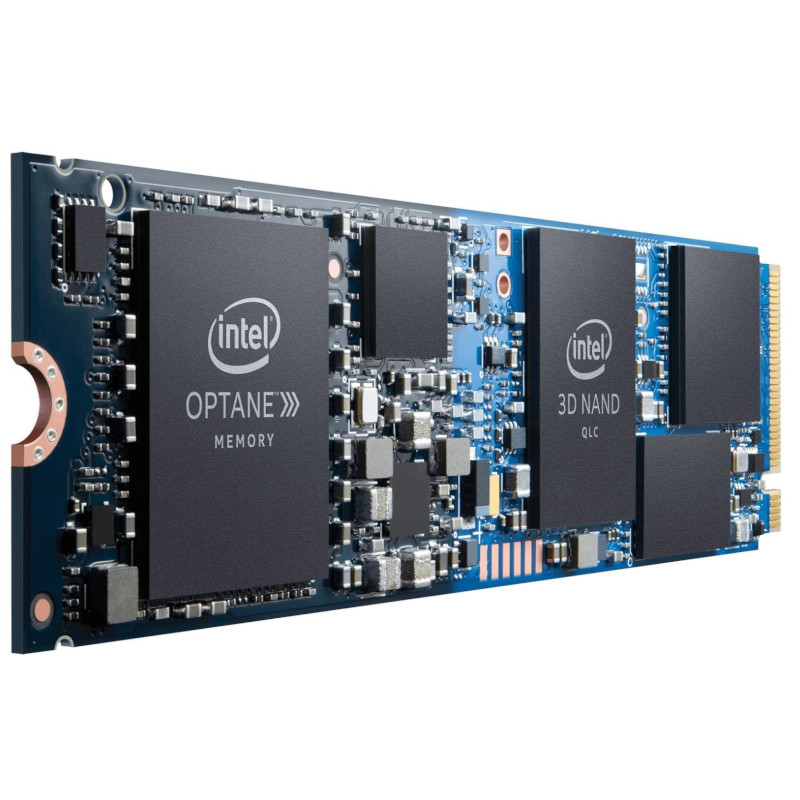 Intel - Intel Optane H10 32GB + 1TB M.2 PCI-e 3D Point Xpoint QLC SSD