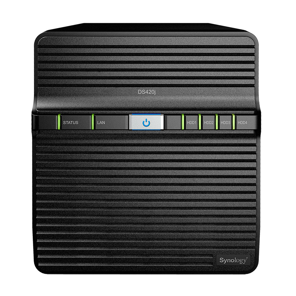 Synology - Synology Diskstation DS420j 4 Bay Home and Office NAS Enclosure