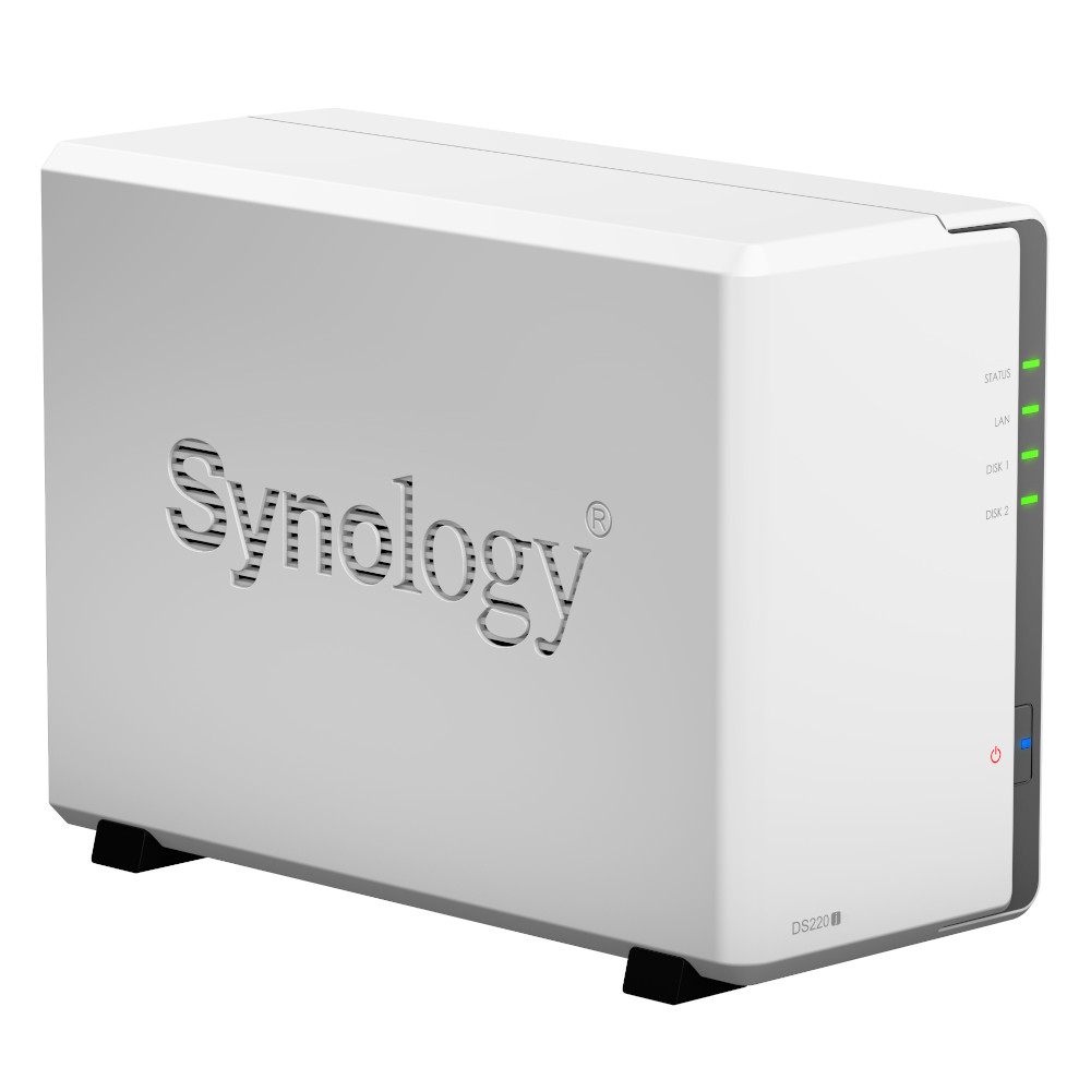 Synology - Synology DiskStation DS220j 2 Bay Home and Office NAS Enclosure