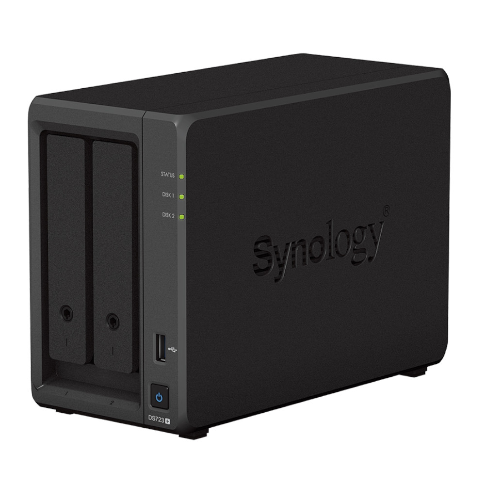 Synology - Synology Diskstation DS723+ 2 Bay Home and Office NAS Enclosure