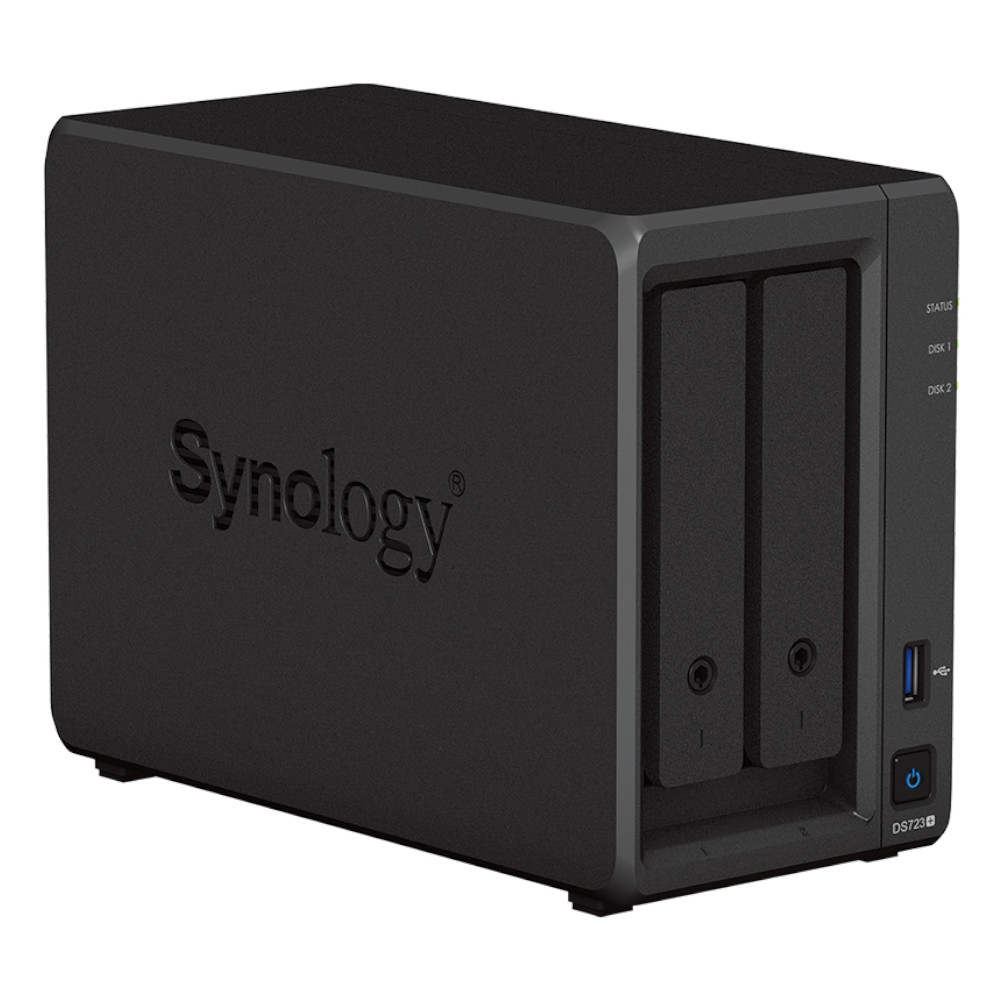 Synology - Synology Diskstation DS723+ 2 Bay Home and Office NAS Enclosure