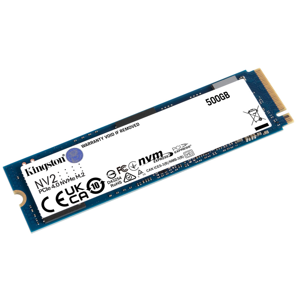 Kingston NV2 500GB M.2 2280 NVMe Solid State Drive (SNV2S/500G)