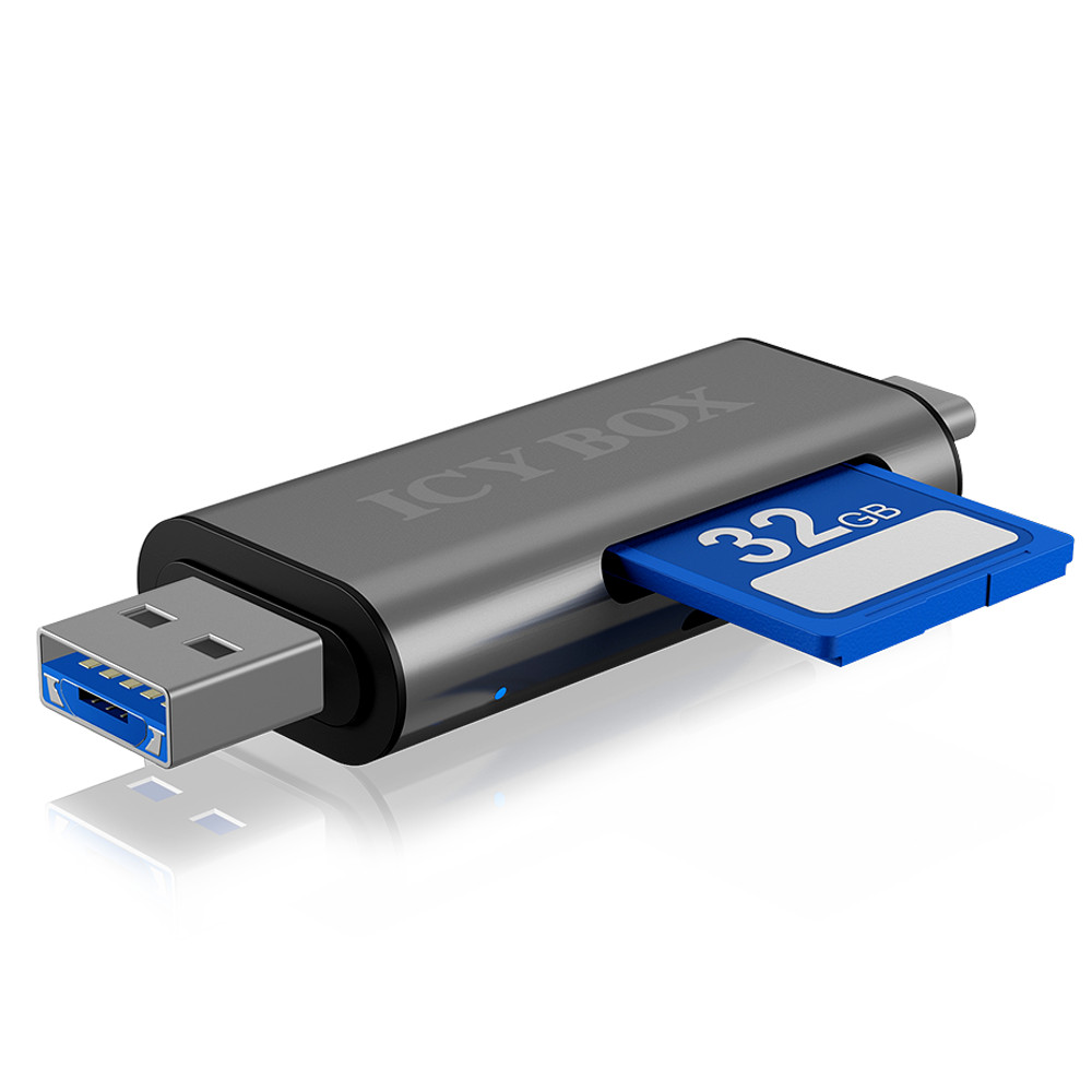 IcyBox External Card Reader with Multi USB Connectors (IB-CR200-C)