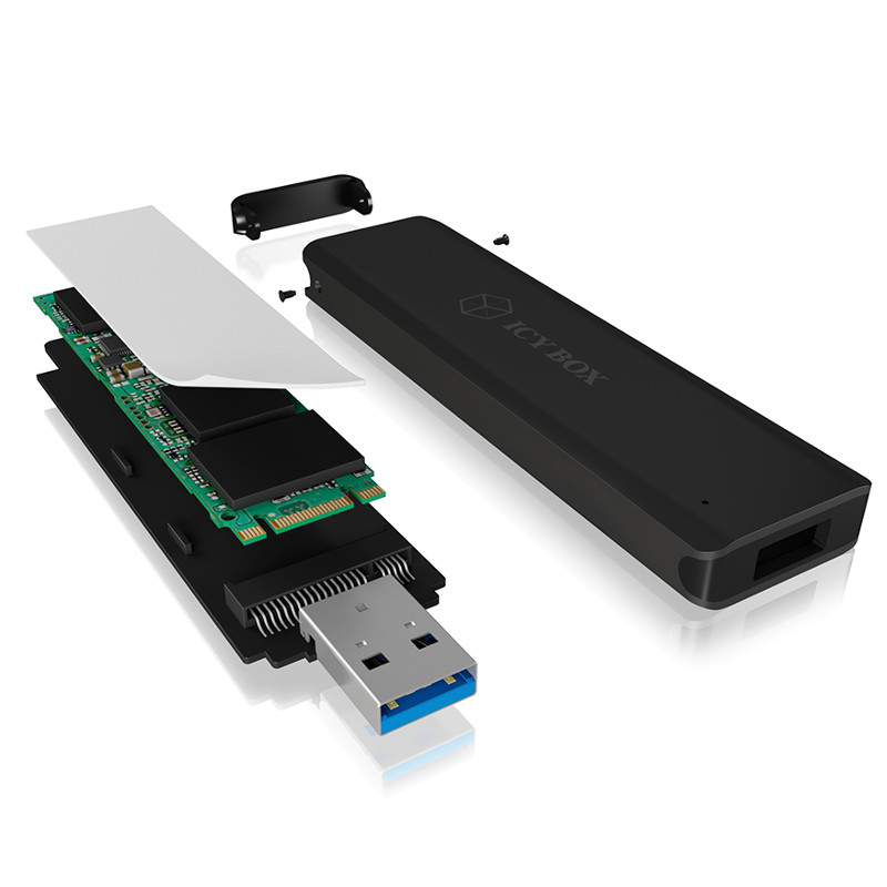 ICY BOX - IcyBox External M.2 SATA SSD USB 3.1 Enclosure