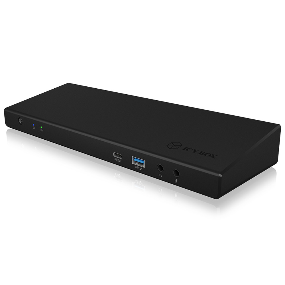 ICY BOX - IcyBox USB Type-C™ Docking Station with Triple Video Output - Black (IB-DK2244AC)