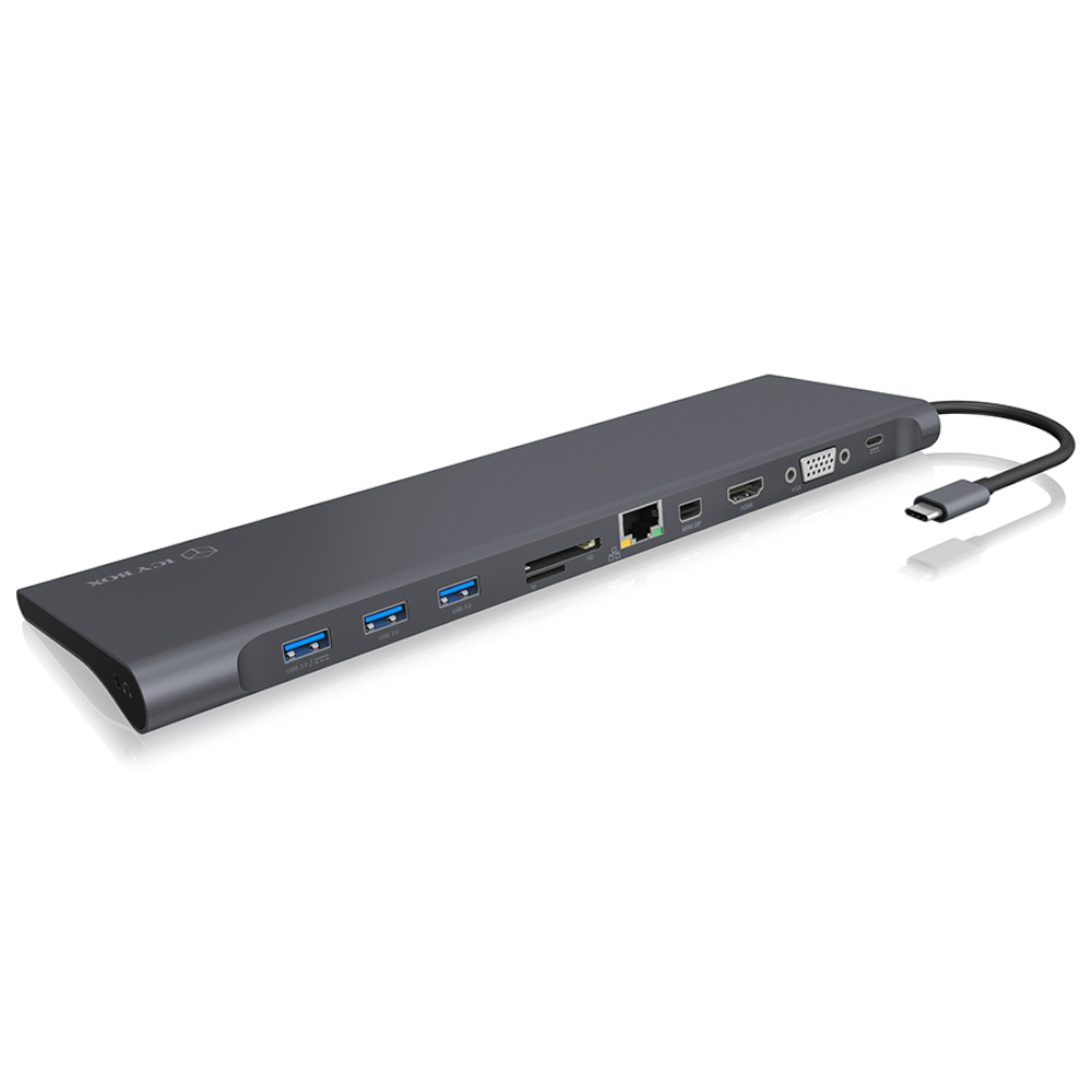 IcyBox 11 in 1 USB Type-C Docking Station