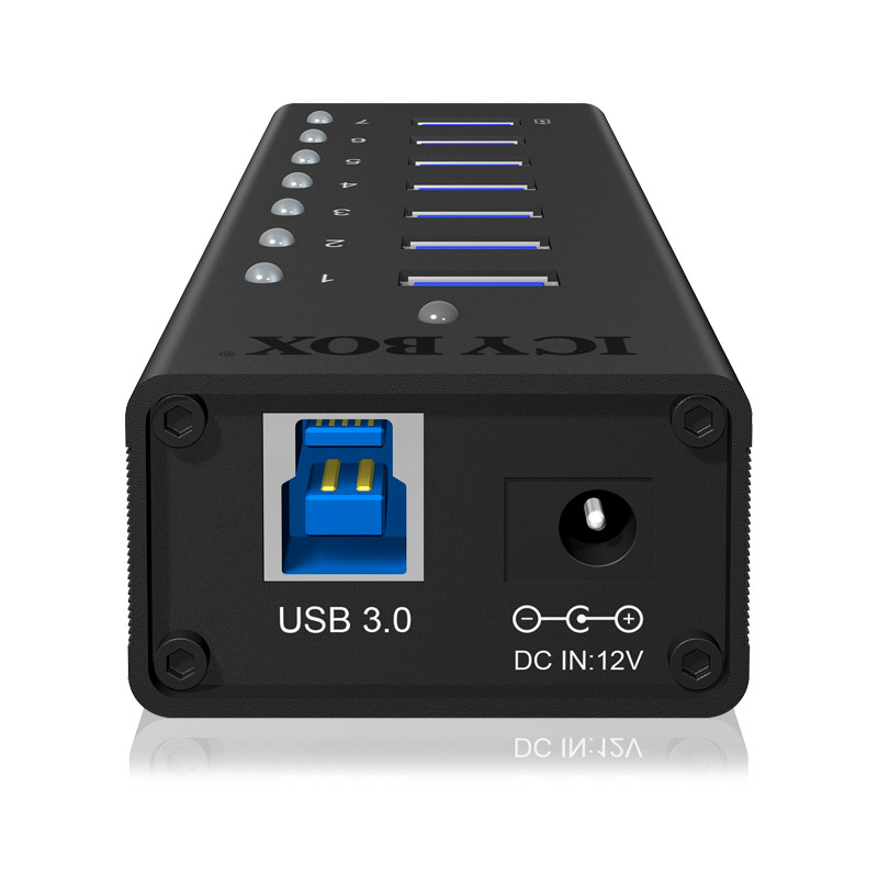 ICY BOX - IcyBox 7 Port USB 3.0, 1 USB Charging Port Hub