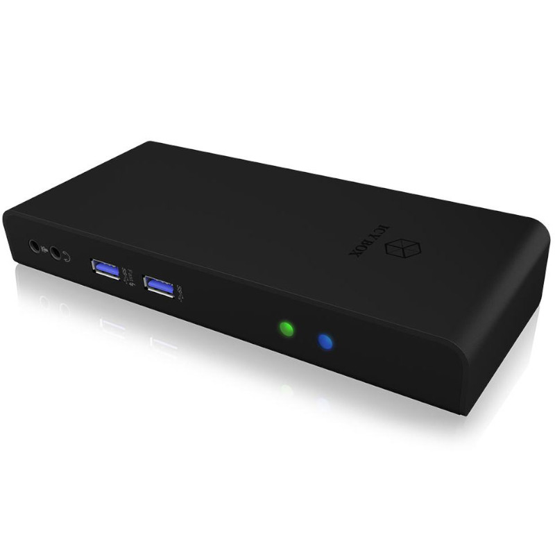 ICY BOX - IcyBox 11 in 1 USB 3.0 Type-A + Type-C® Dock with two HDMI® interfaces