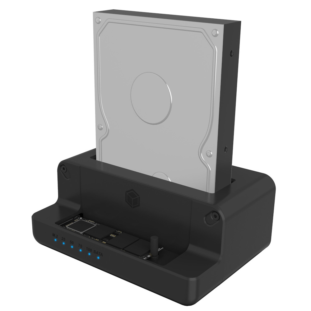 ICY BOX - IcyBox Docking & Cloning Station for M.2 NVMe SSD & 2.5''/3.5'' SATA SSD/HDD