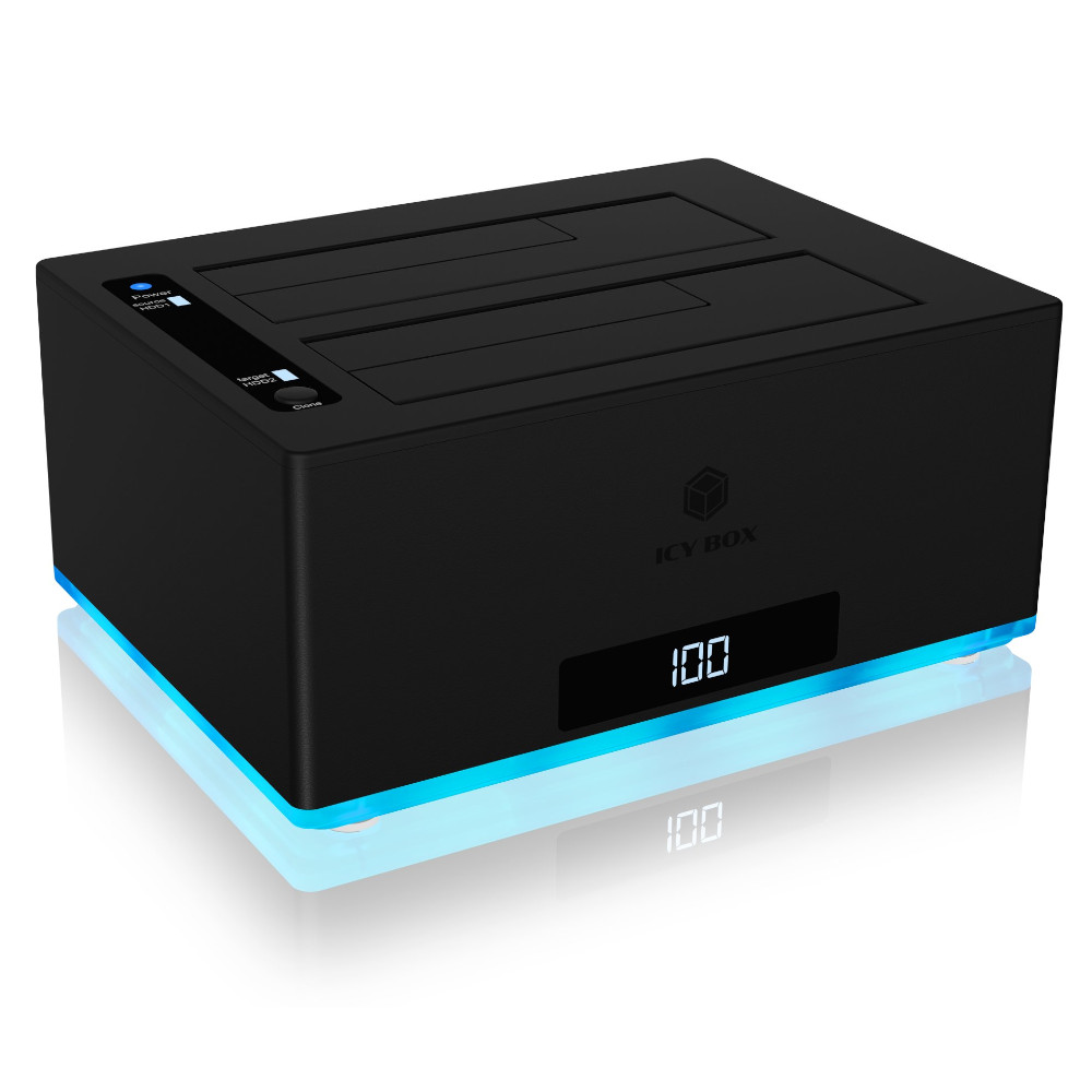 IcyBox Docking & Clone Station for 2x HDD/SSD