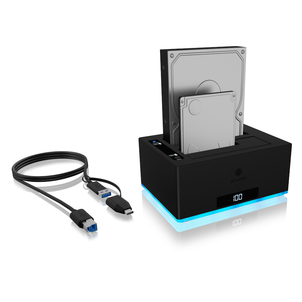 ICY BOX - IcyBox Docking & Clone Station for 2x HDD/SSD