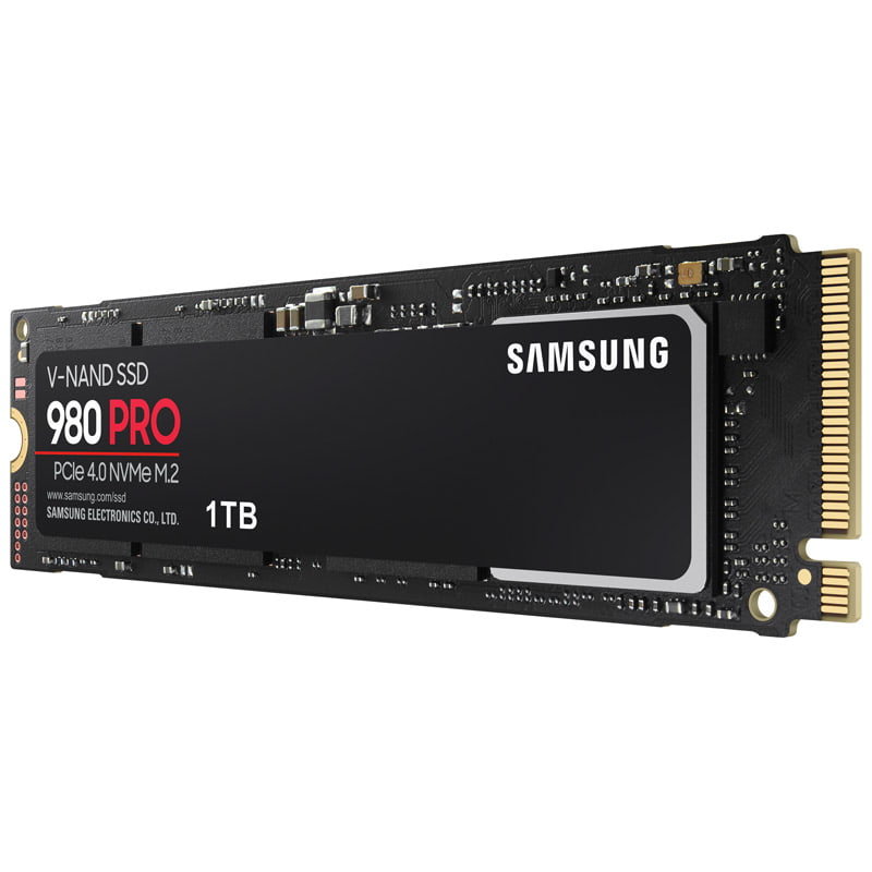 Samsung - Samsung 980 Pro 1TB M.2 2280 PCI-e 4.0 x4 NVMe Solid State Drive