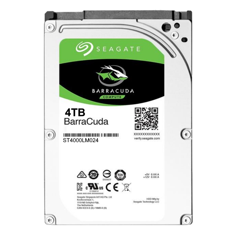 Disque Dur 2.5 SATA 4To 5400trs 128Mo Seagate ST4000LM024 15mm