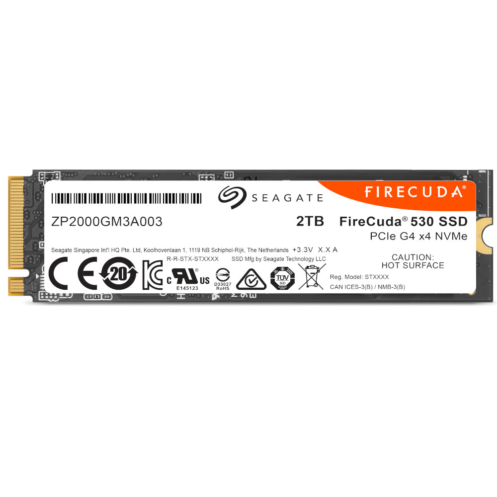 Seagate - Seagate FireCuda 530 2TB SSD PCIe Gen4 NVMe M.2 Solid State Drive (ZP2000GM3A013)
