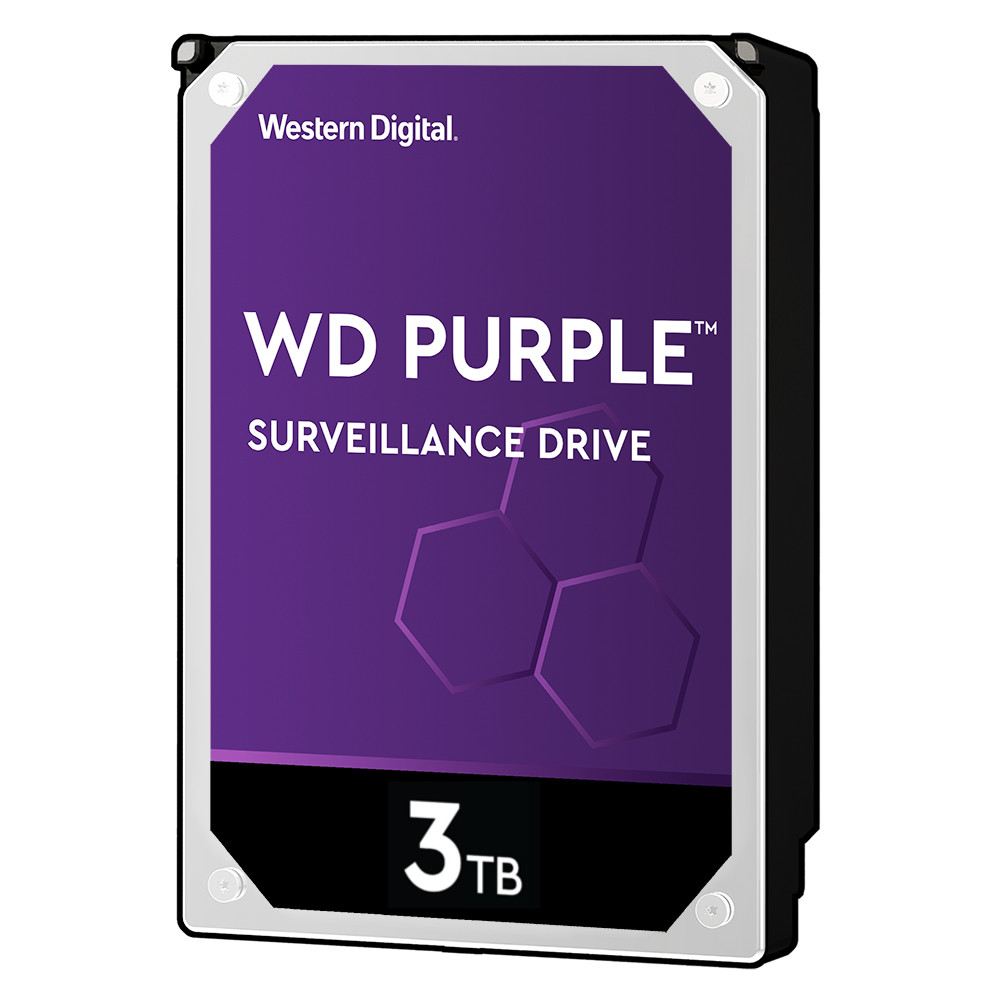 WD - WD 3TB Purple HDD Surveillance Internal CCTV Hard Drive (WD30PURZ)