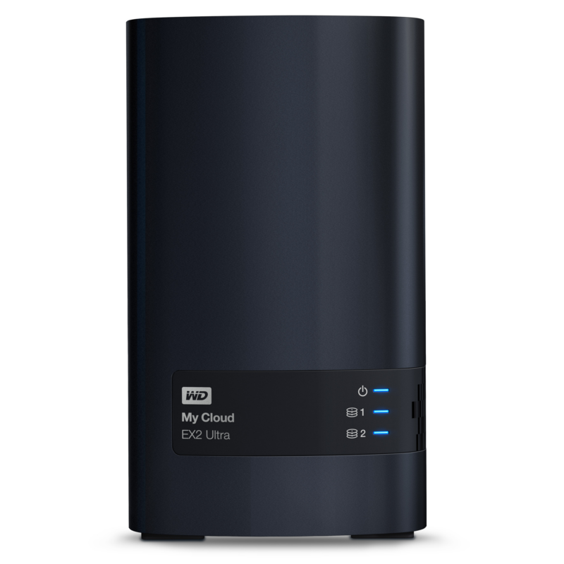 WD My Cloud EX2 Ultra 2-Bay Home and Office NAS Enclosure - 8TB (WDBVBZ0080JCH-EESN)