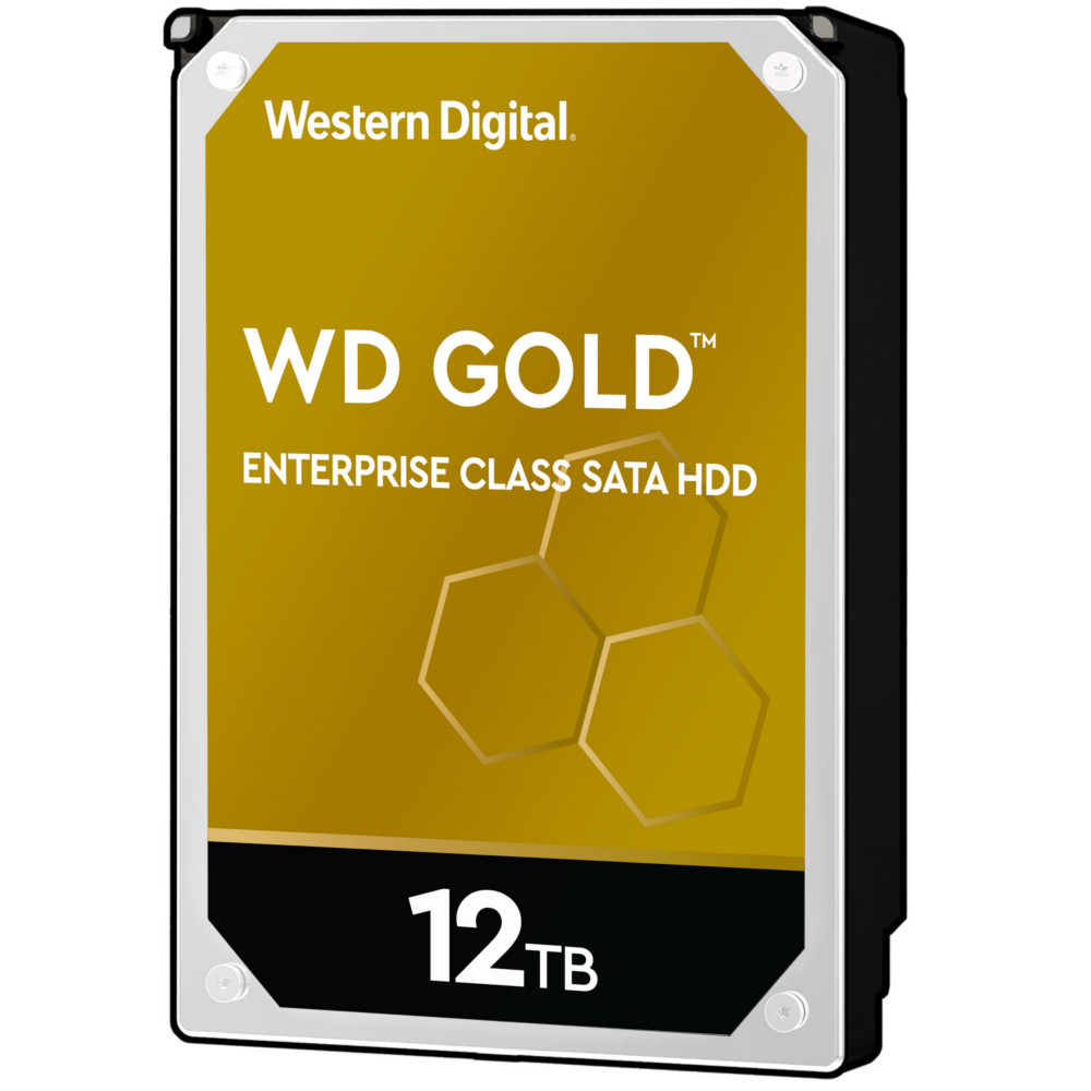 WD Gold 12TB 3.5" 7200RPM HDD 256MB Cache Datacenter Hard Drive (WD121KRYZ)