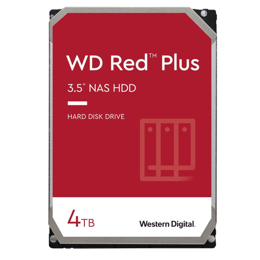 WD - WD 4TB Red Plus 5400rpm HDD 128MB Cache Internal NAS Hard Drive (WD40EFZX)