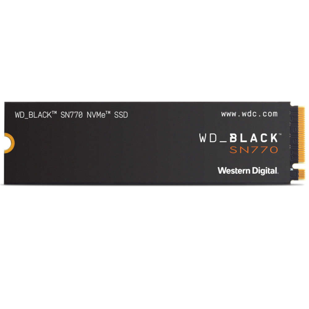 WD - WD Black SN770 1TB SSD M.2 2280 NVME PCI-E Gen4 Solid State Drive (WDS100T3X0E)